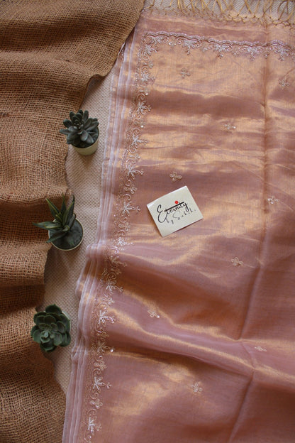 Peach Handwork Raaz Saree - Eternity by Sakshi