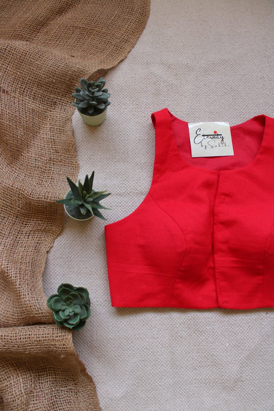 Gulmohar Red Blouse - Eternity by Sakshi