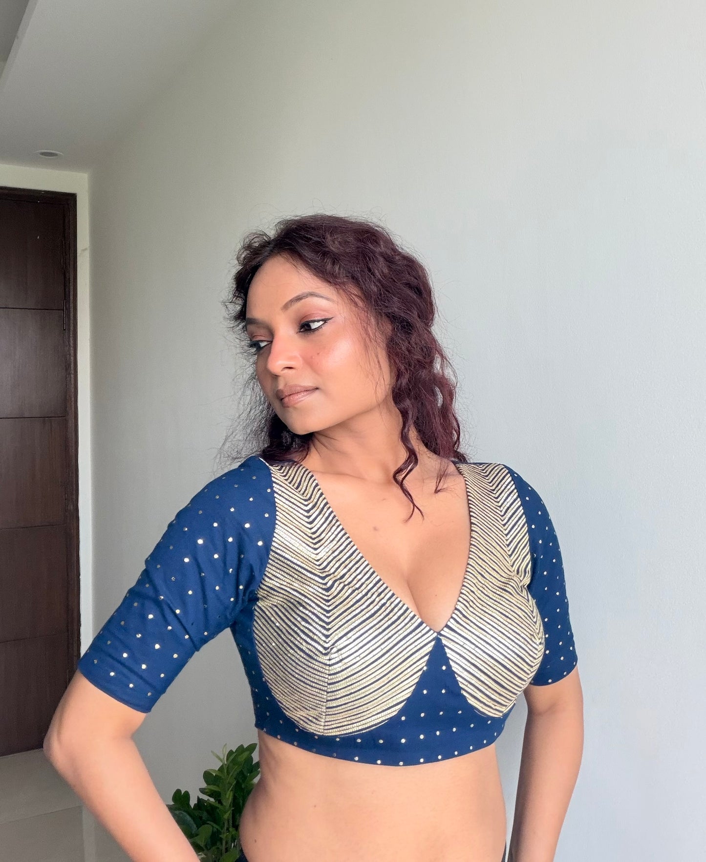 Blue Gulkaari Blouse