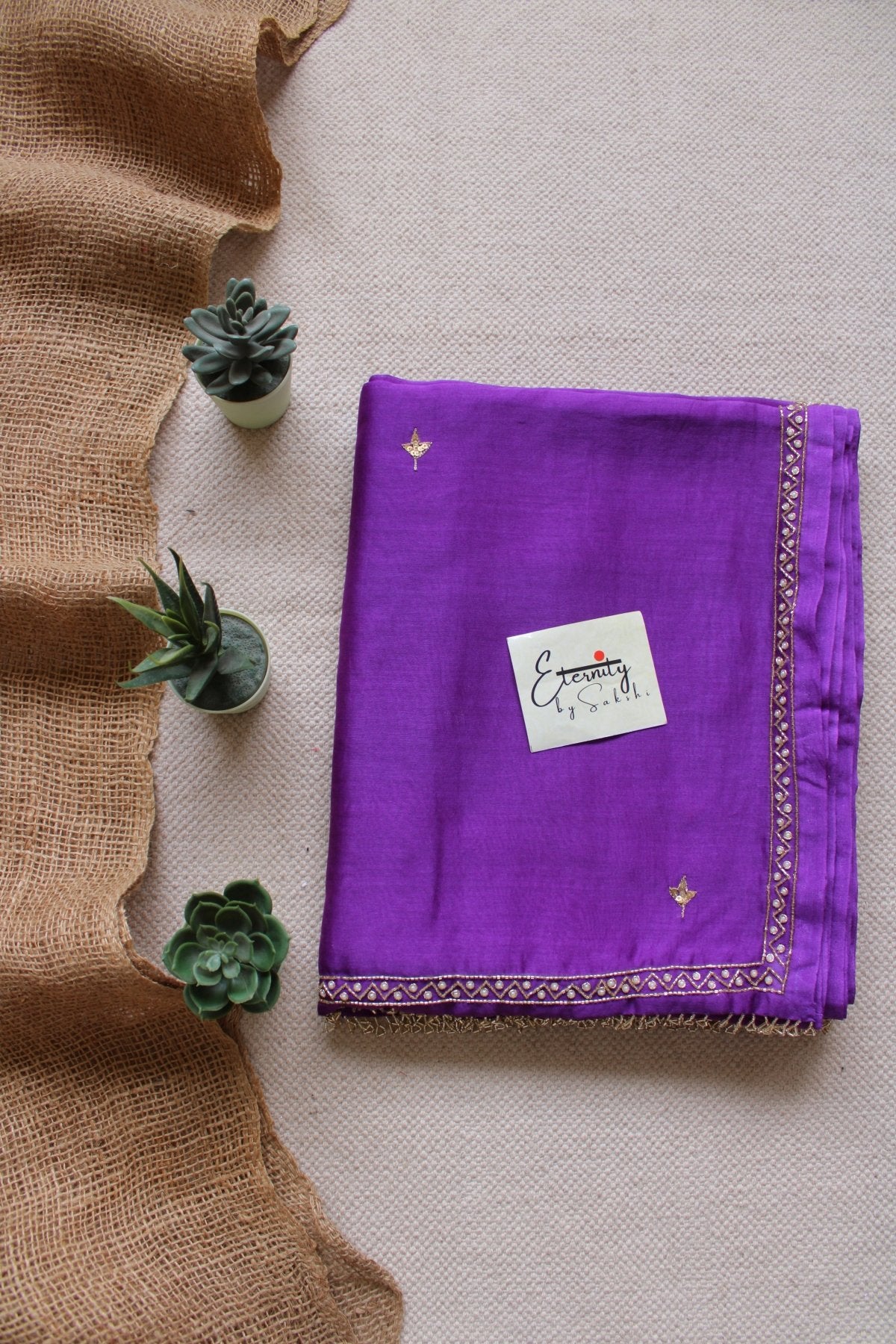 Purple Nazrana Saree - Eternity by Sakshi