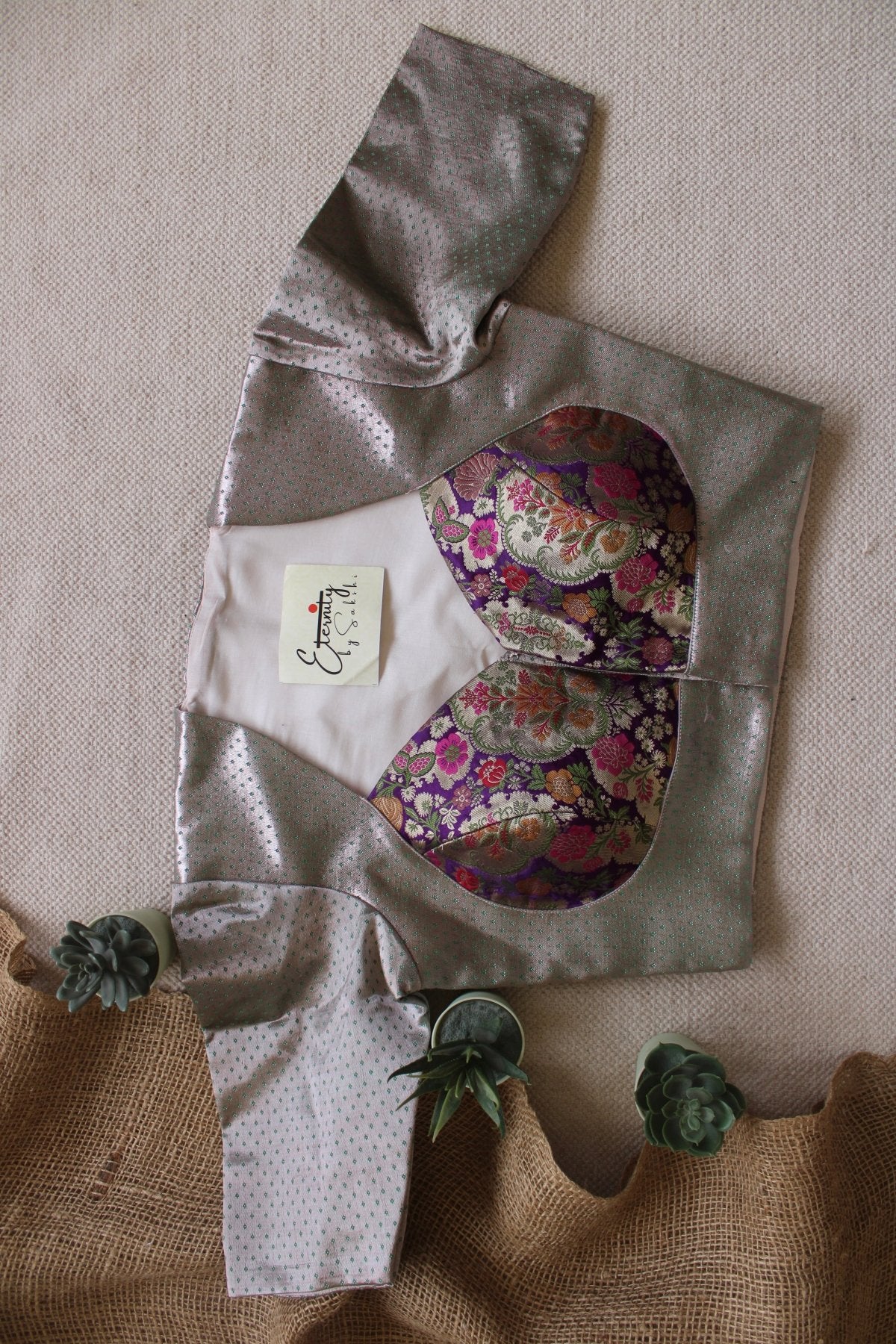 Gul Patch Blouse - Eternity by Sakshi