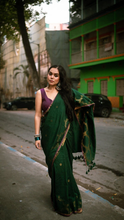 Green Parv Saree - Eternity by Sakshi