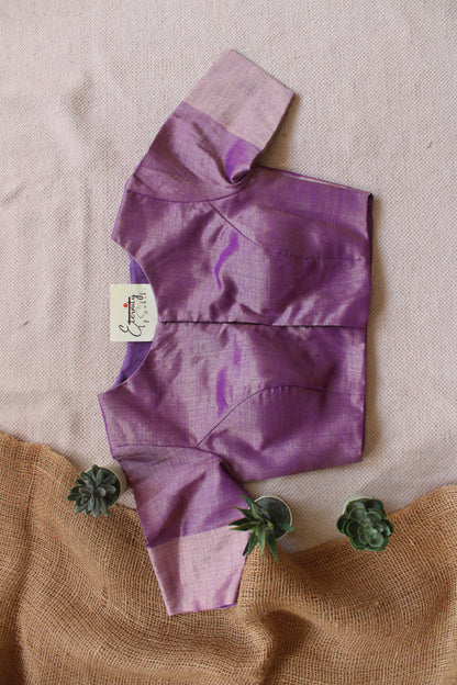 Purple Metallic Tissue Blouse