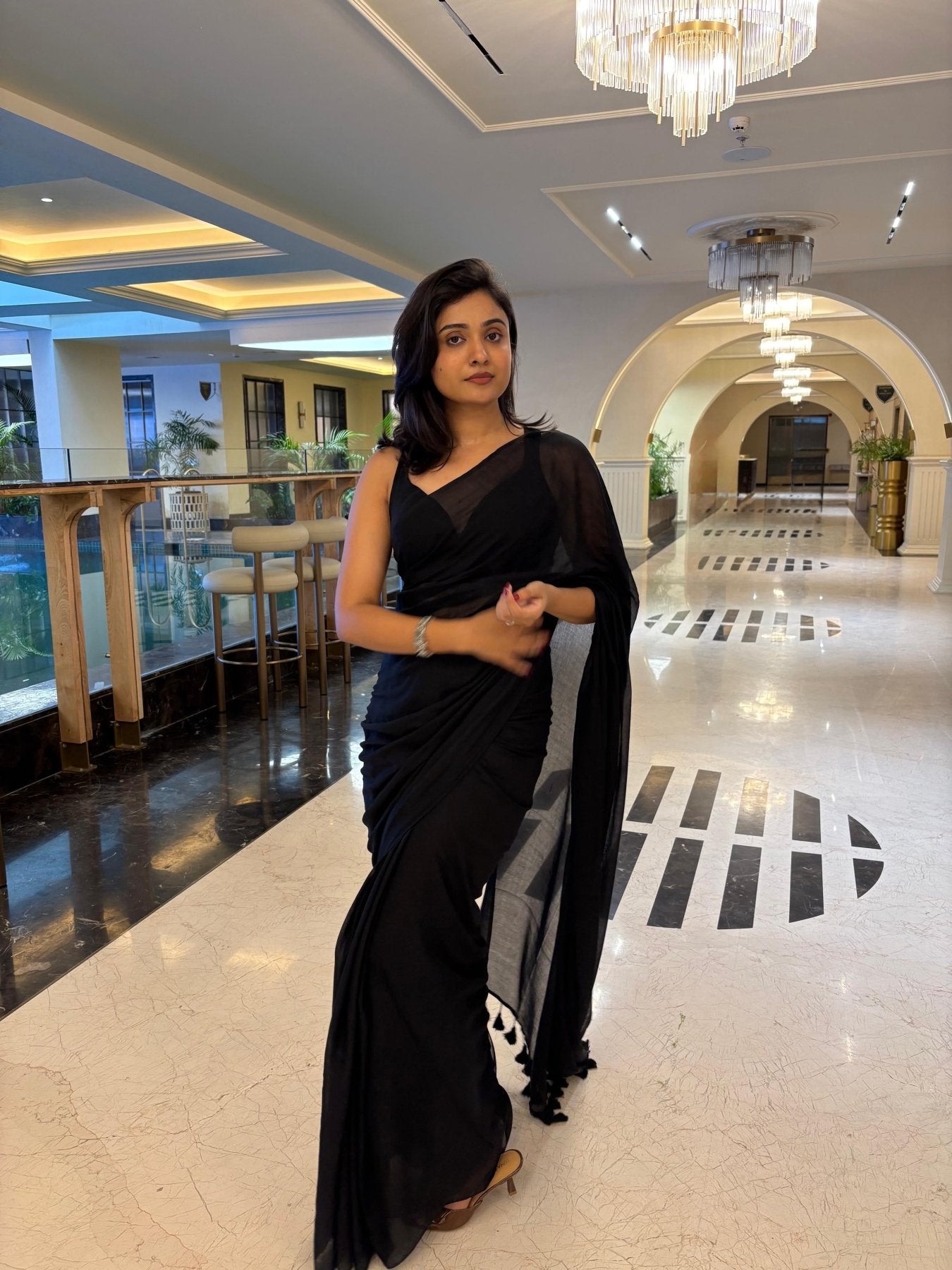 KOHL BREEZY SAREE - Eternity by Sakshi