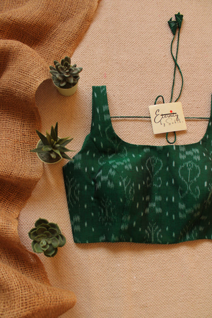 Green Ikat Noorie Blouse