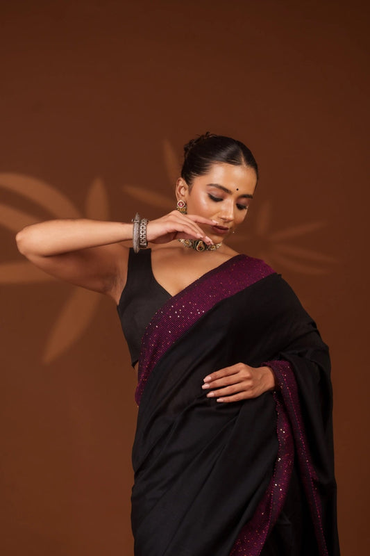 Black Shakti Saree - Eternity by Sakshi