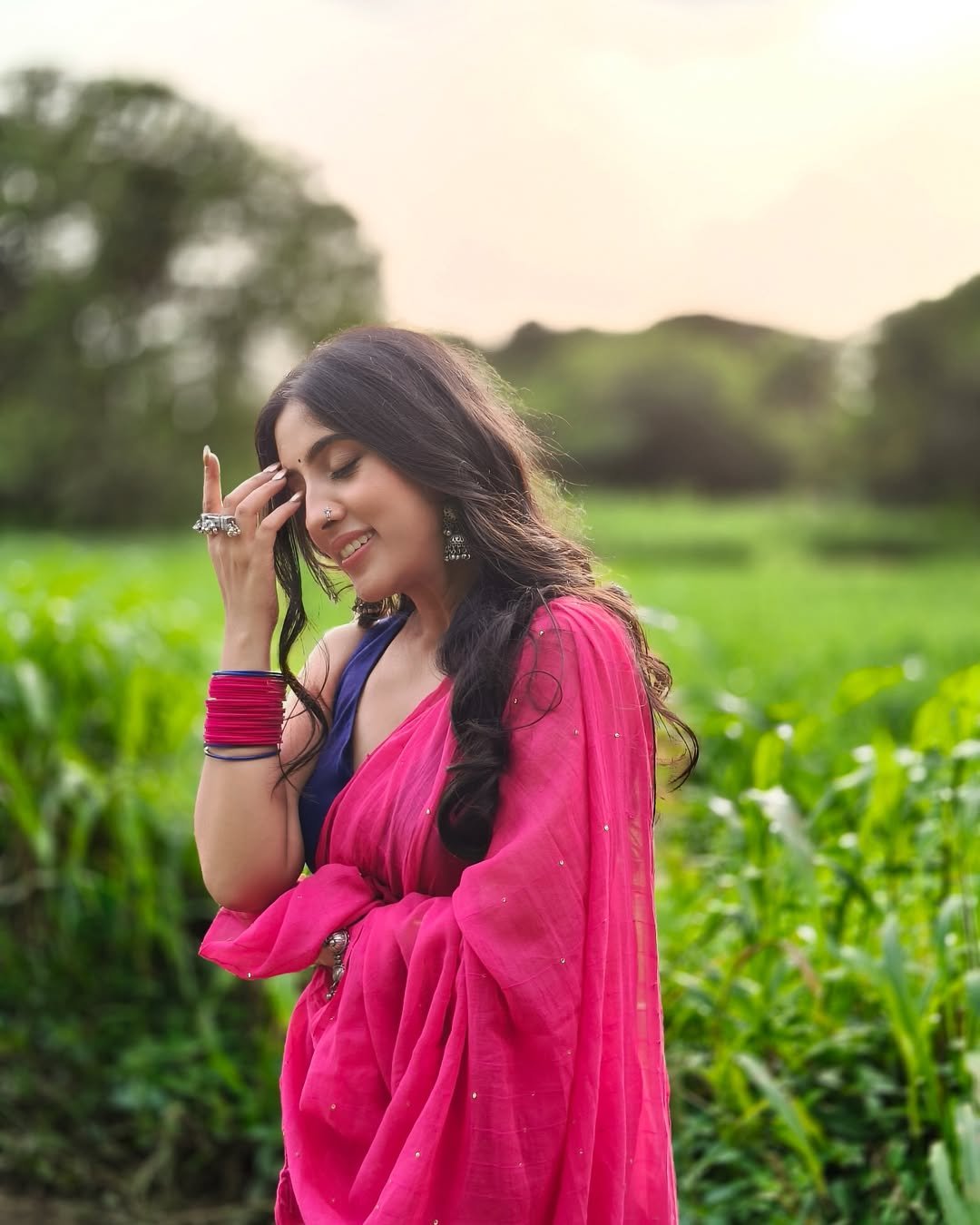 Pink Tara Saree - Eternity by Sakshi