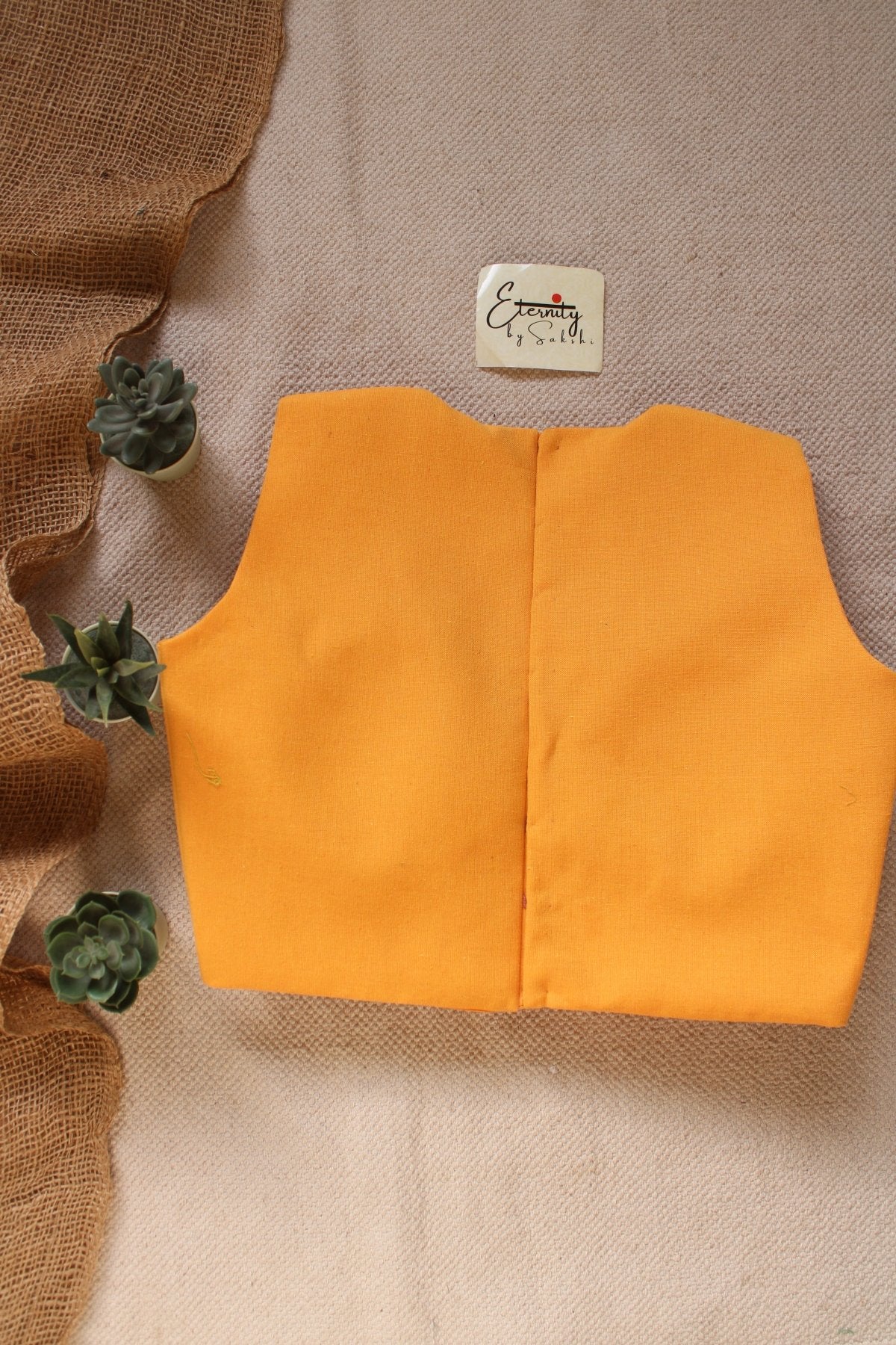 Mustard Double Zip Mood Blouse - Eternity by Sakshi