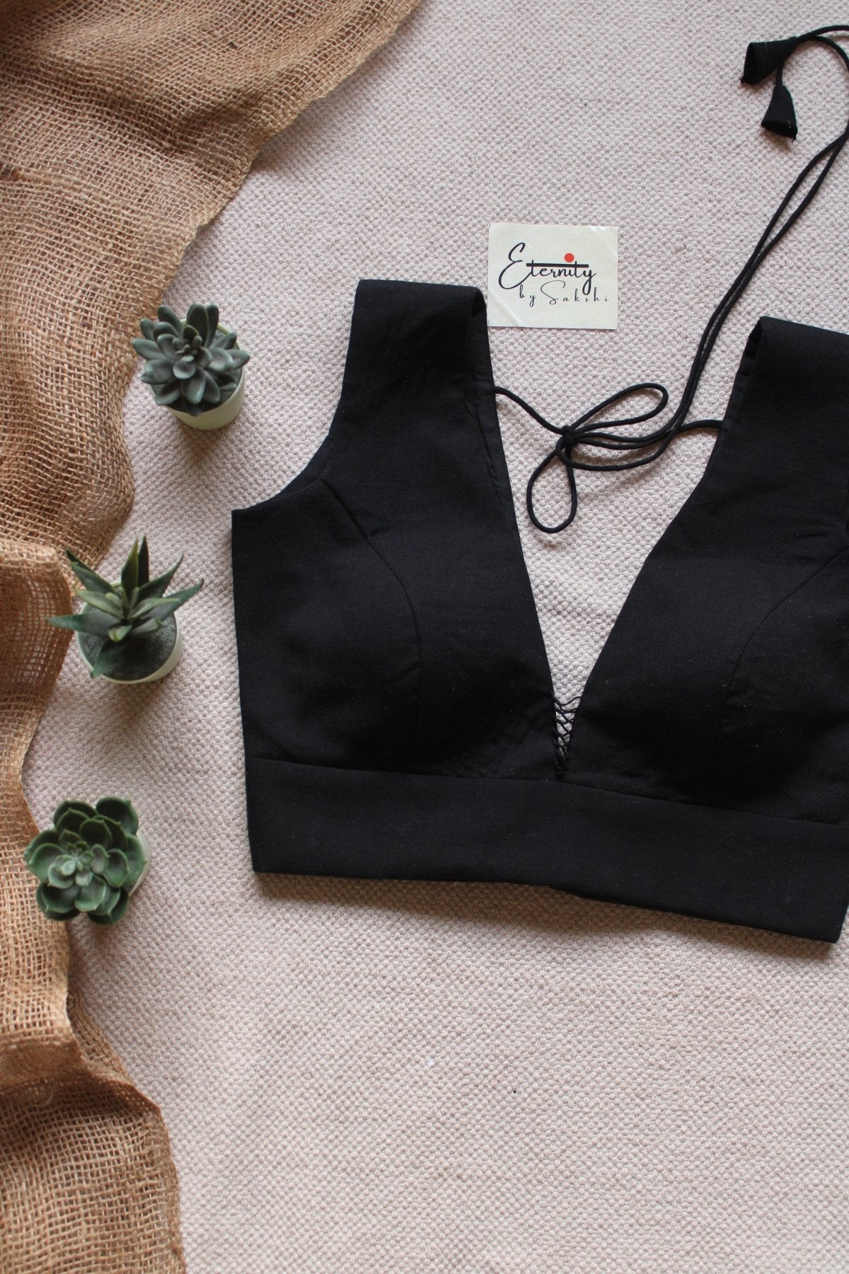 Black Evergreen Blouse - Eternity by Sakshi