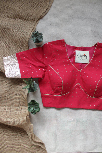 Pink Navratri Amba Blouse