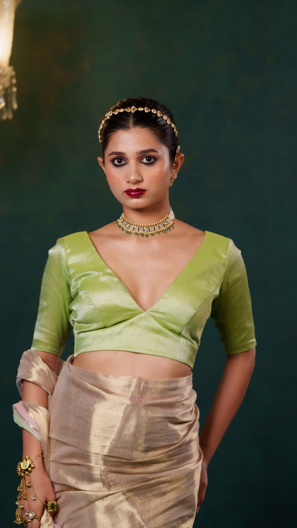 Mint Molten Blouse - Eternity by Sakshi