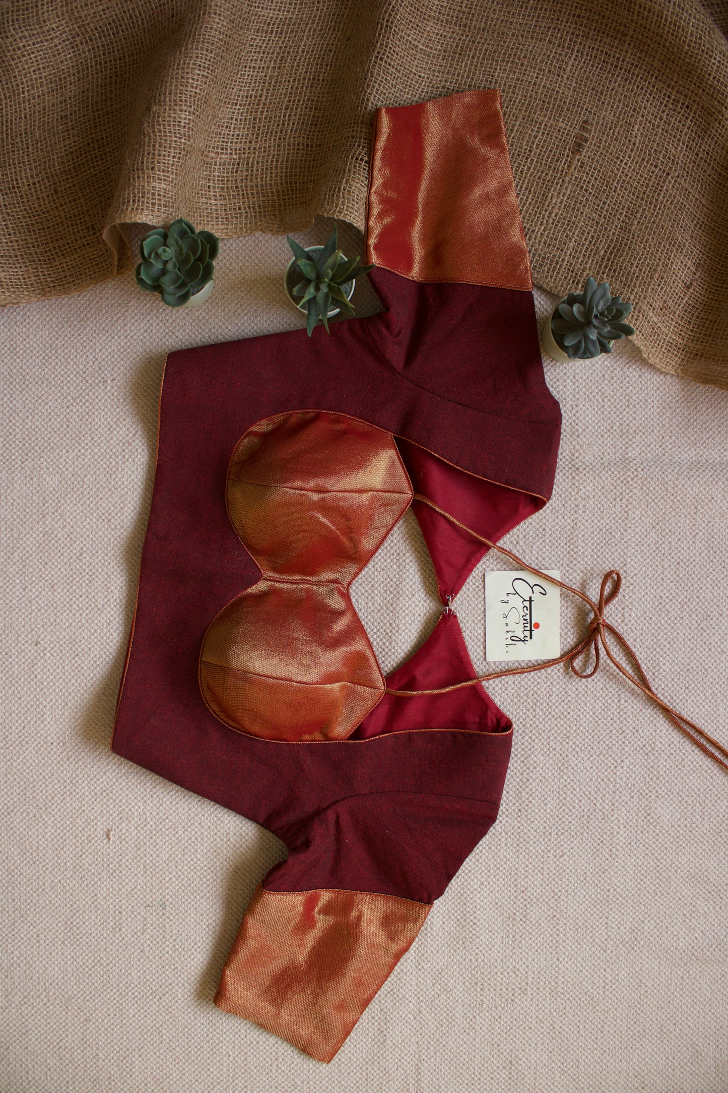 Maroon Glam Blouse