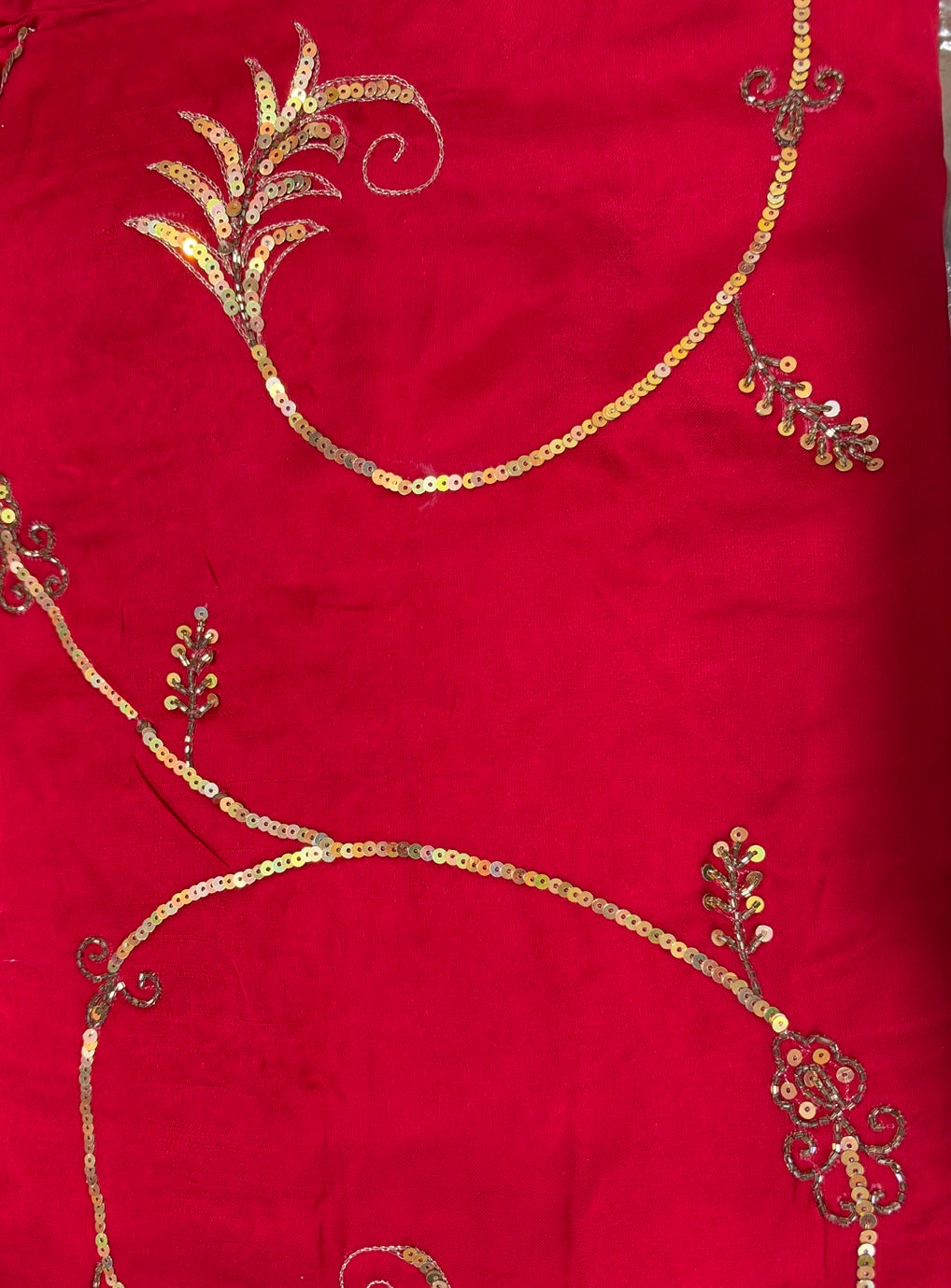 Red Saundarya Modal Silk Handwork Saree