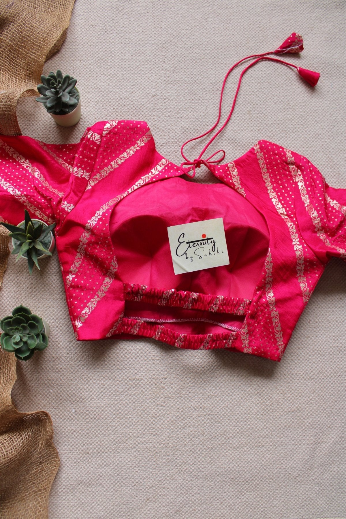 Rose Elastic Blouse - Eternity by Sakshi