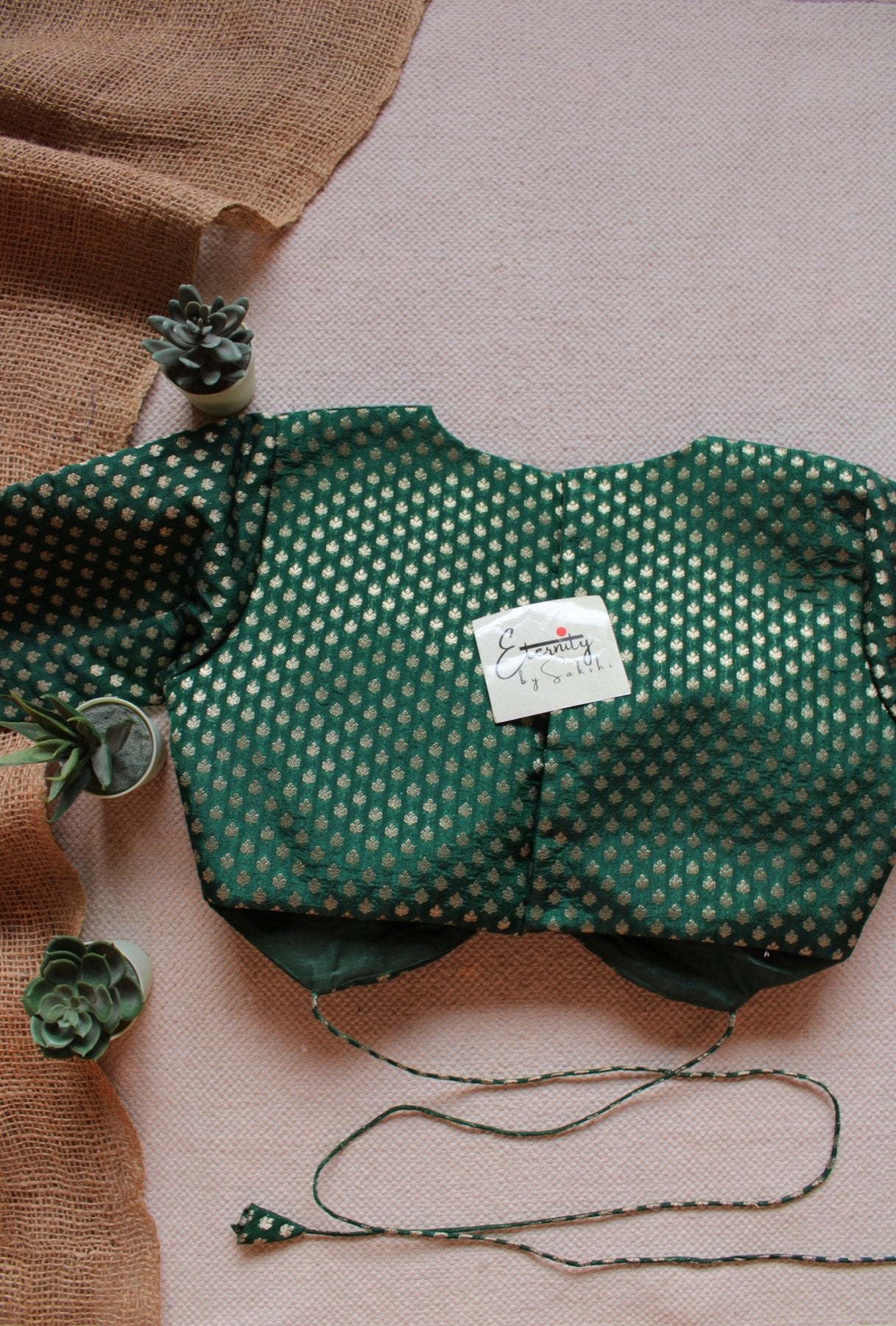 Forest Brocade Blouse - Eternity by Sakshi