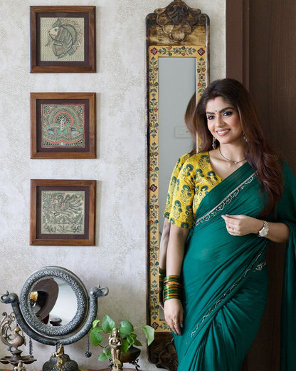 Green Noor Saree