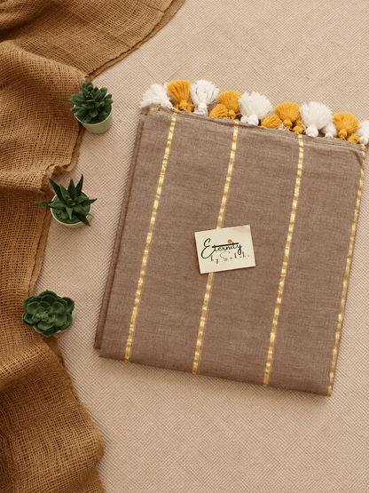 Cinnamon Suti Garage Saree - Eternity by Sakshi