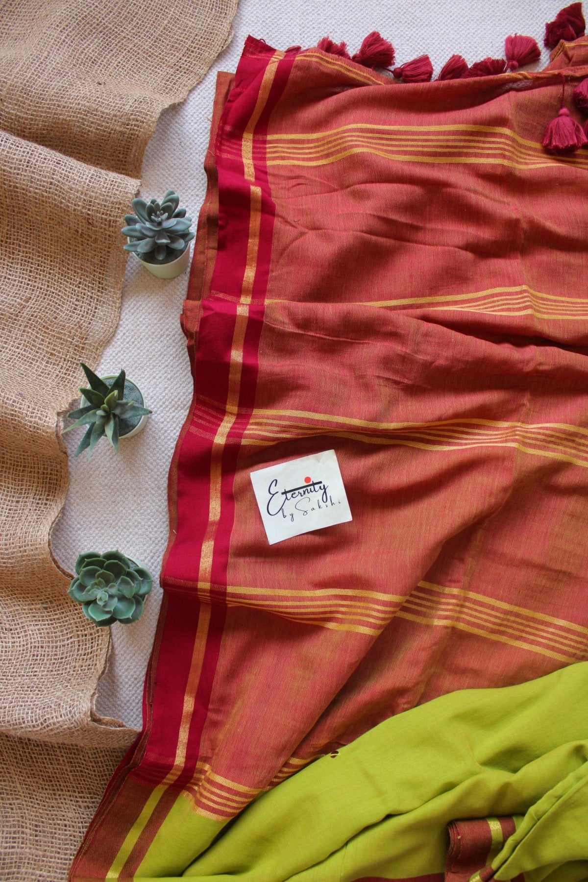 Mehendi Green Varnika Saree - Eternity by Sakshi