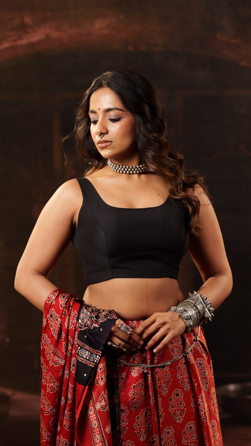 Black Noorie Blouse - Eternity by Sakshi