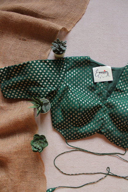 Forest Brocade Blouse - Eternity by Sakshi