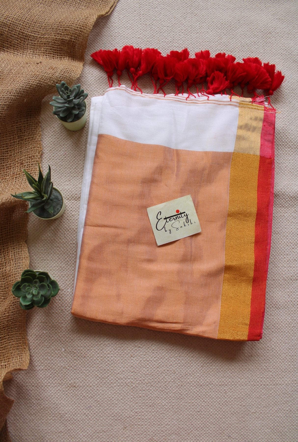 Pujo Polka Saree - Eternity by Sakshi