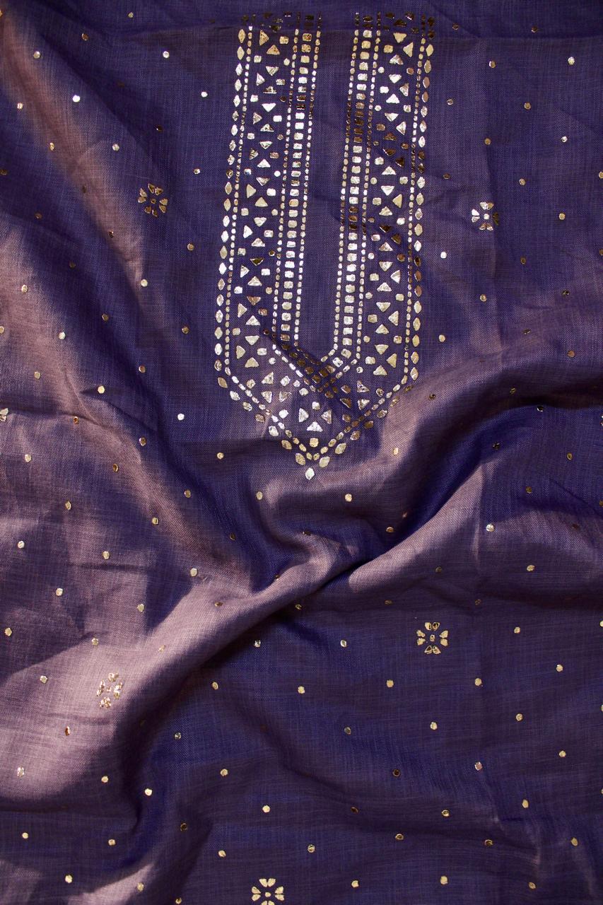 Purple Linen Unstitched Mens Kurta Fabric 01