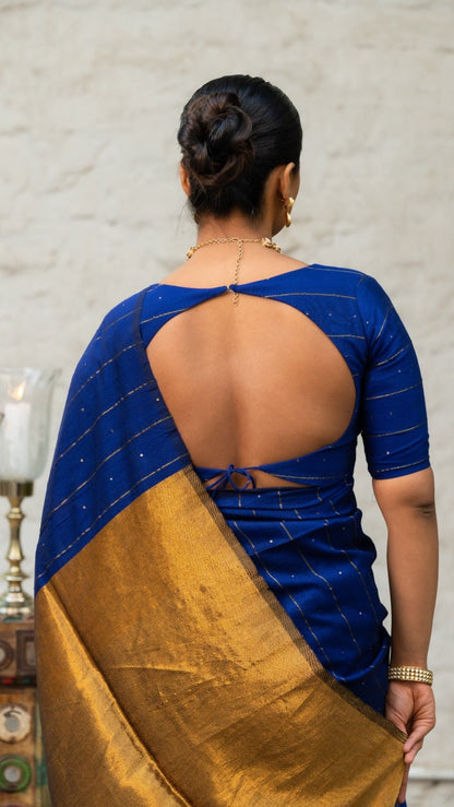 Blue Galaxy Saree - Eternity by Sakshi