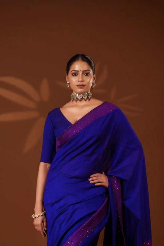 Blue Shakti saree - Eternity by Sakshi