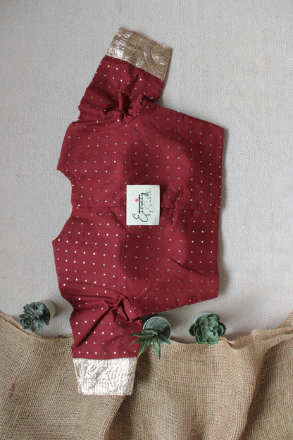 Maroon Navratri Amba Blouse