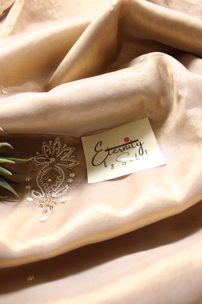 Tissue Golden Work Saree