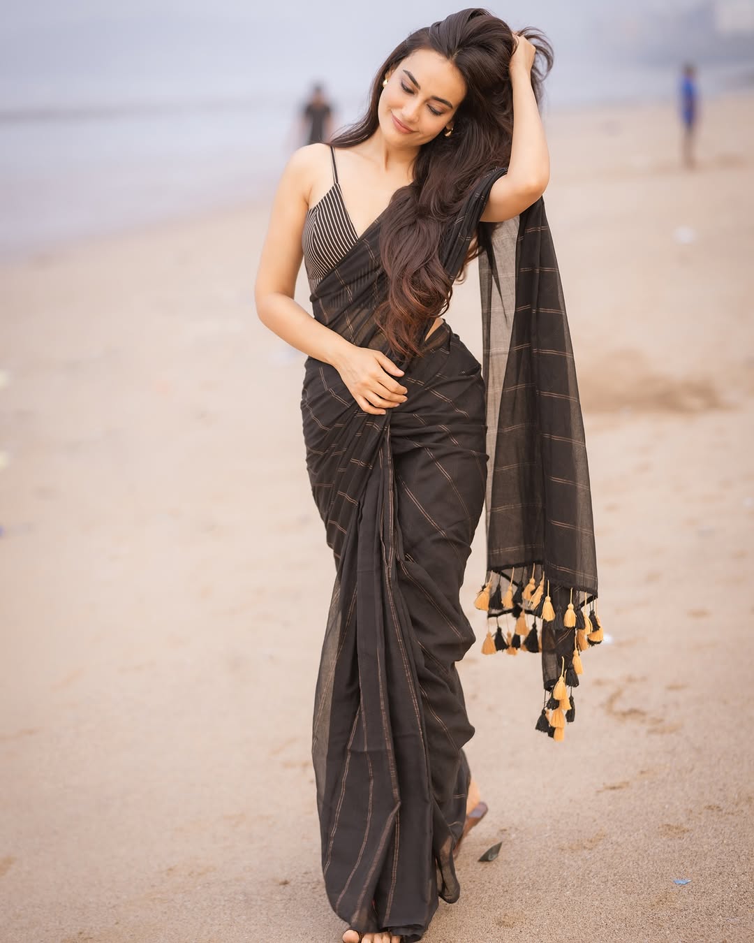 Black Parallel Universe Saree