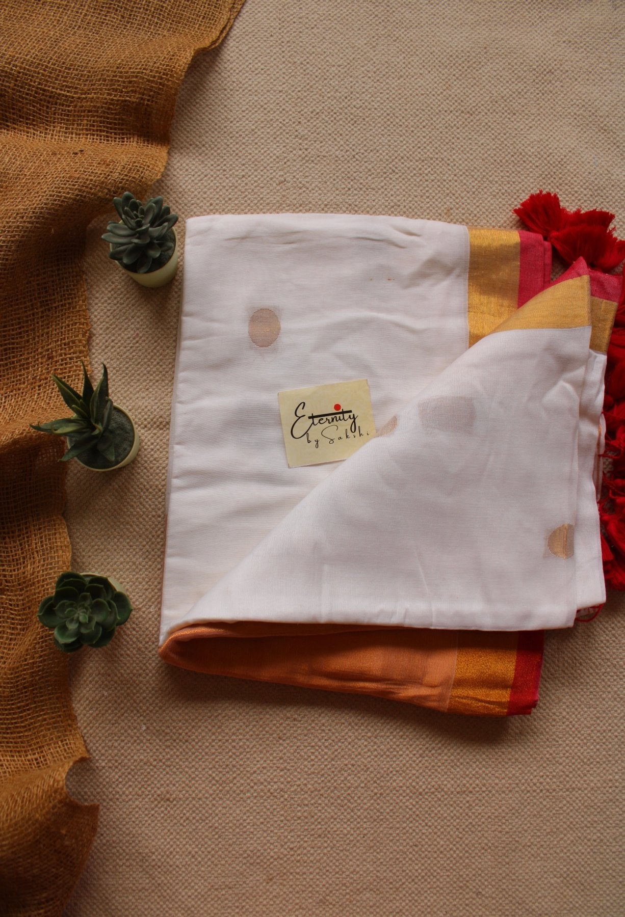Pujo Polka Saree - Eternity by Sakshi