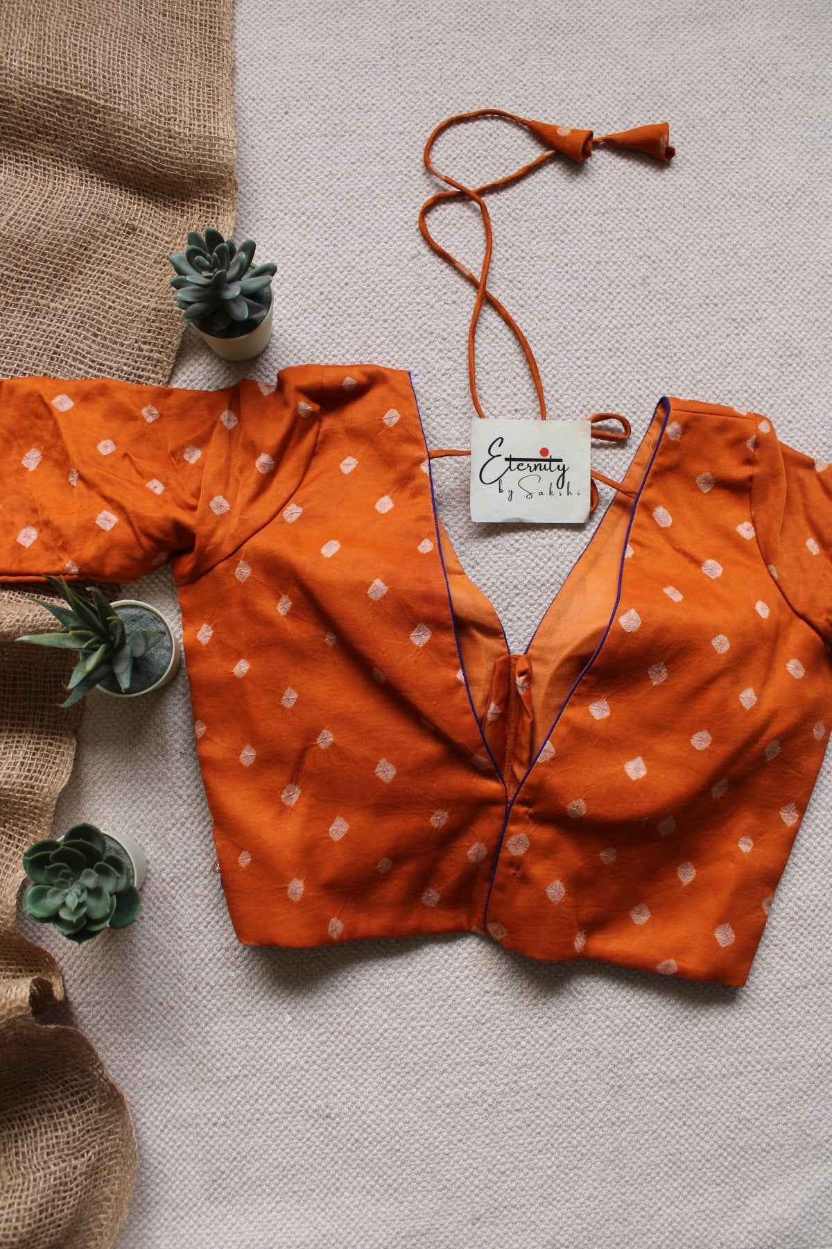 Yellow Bandhani Blouse - Eternity by Sakshi
