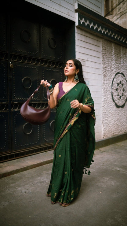 Green Parv Saree - Eternity by Sakshi
