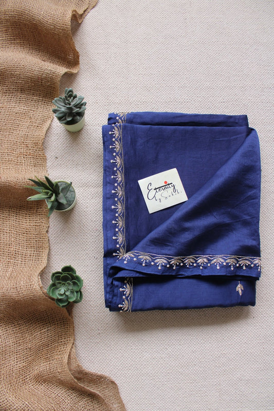 Blue Nazrana Saree - Eternity by Sakshi
