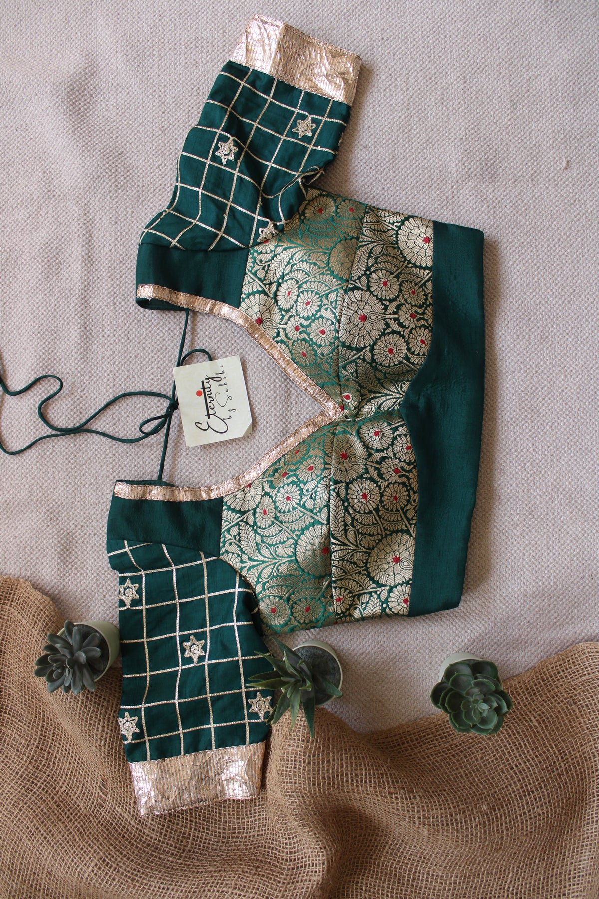Green Patch Blouse