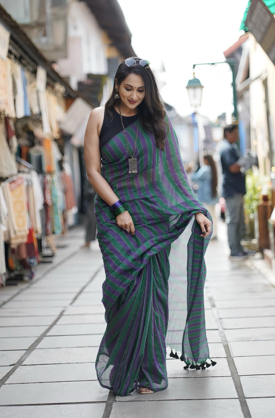 Green Silsila Saree - Eternity by Sakshi