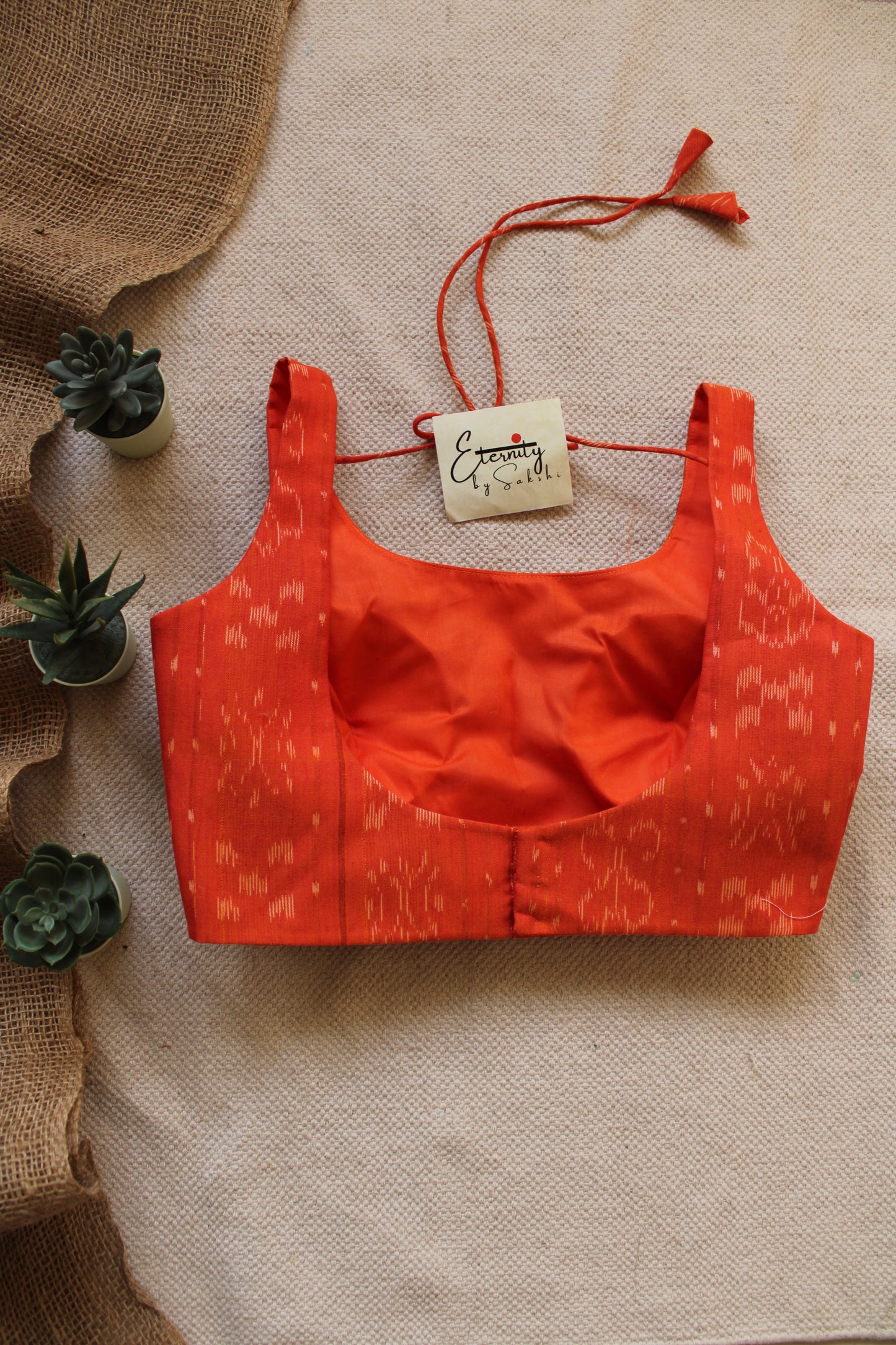 Orange Ikat Noorie Blouse