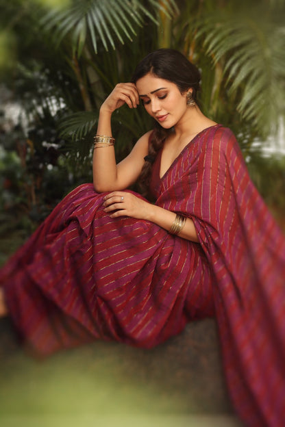 Gulaabi Silsila Saree - Eternity by Sakshi