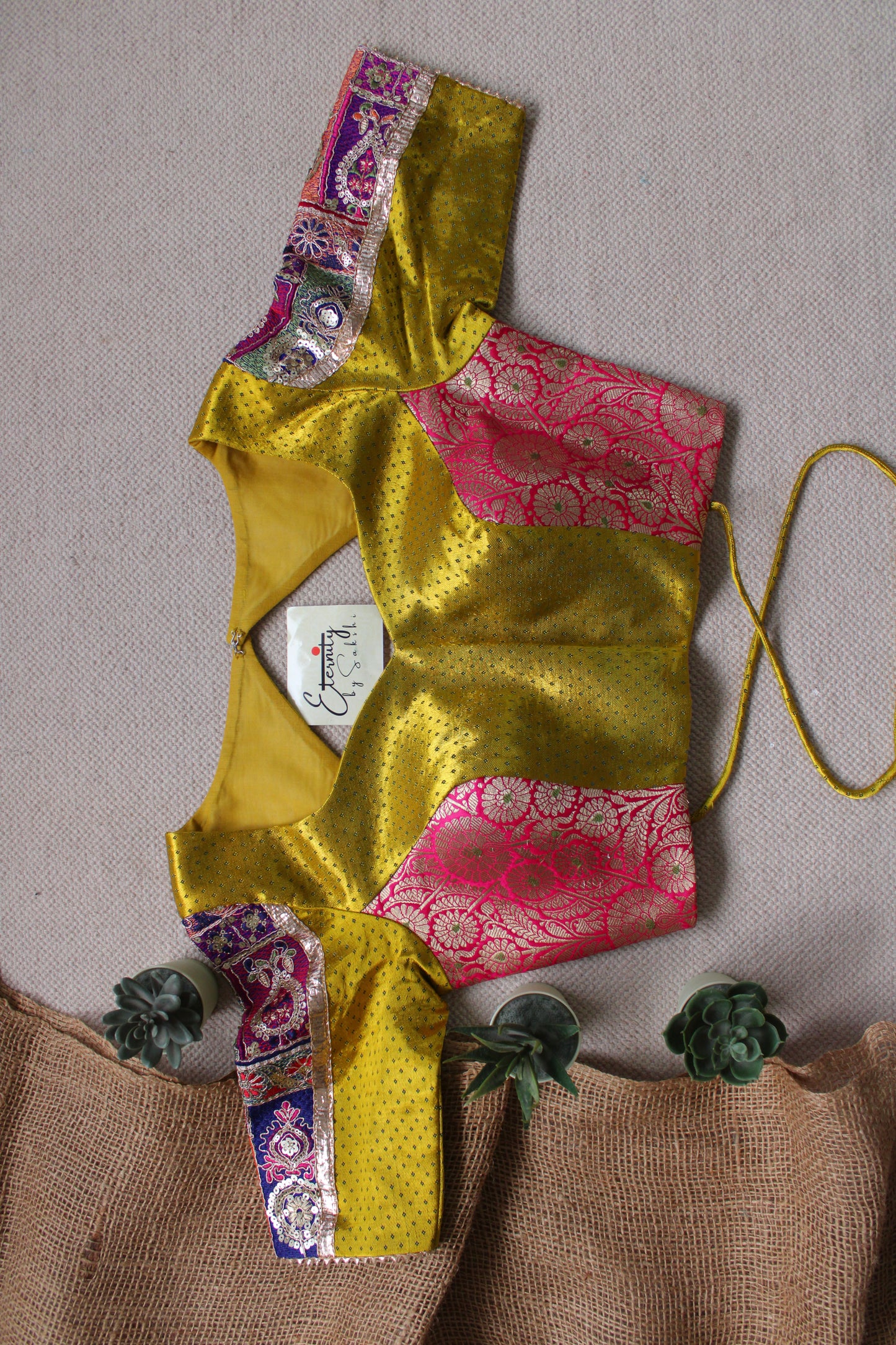 Peela Navratri Noor Blouse