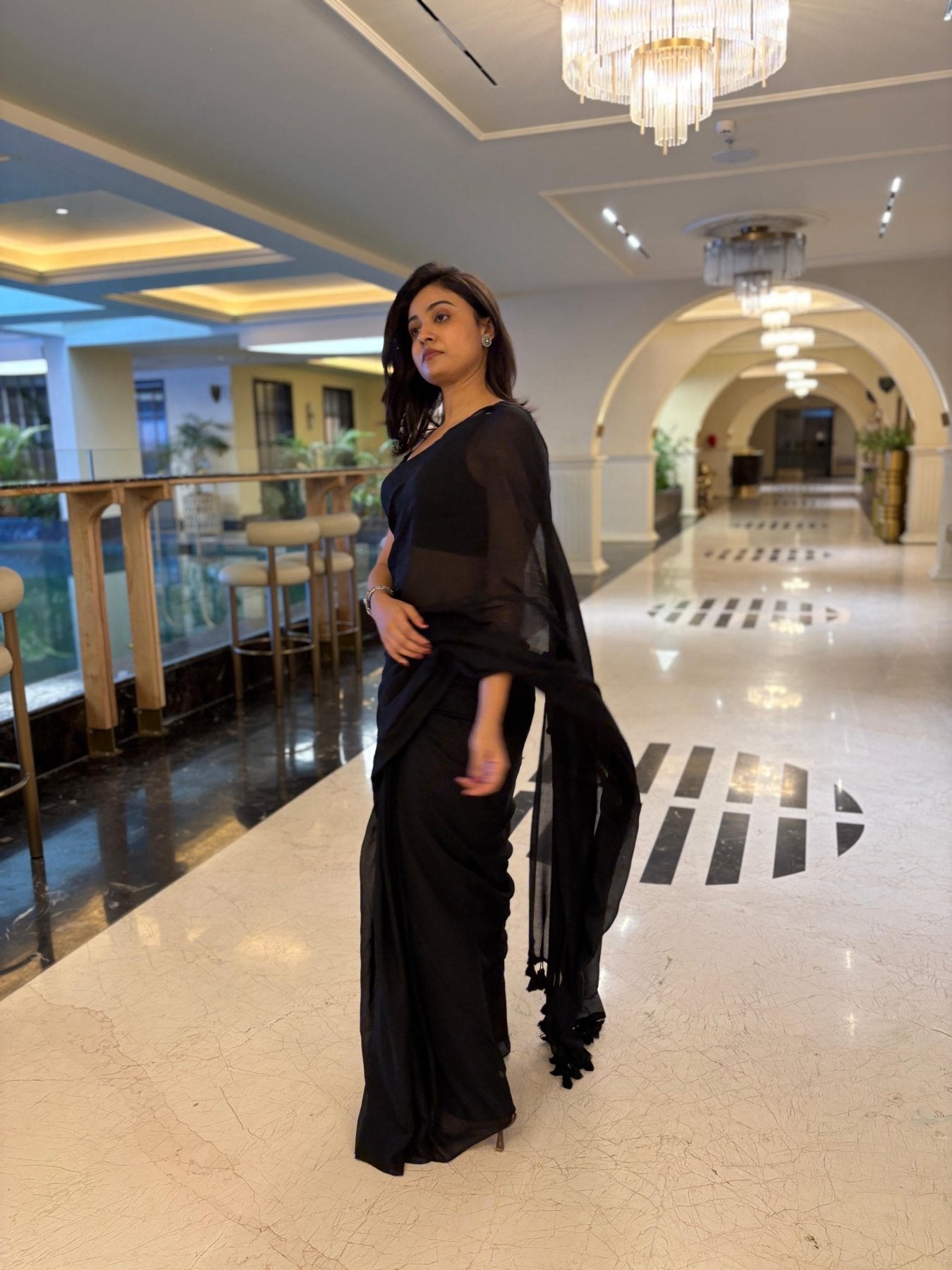 KOHL BREEZY SAREE - Eternity by Sakshi