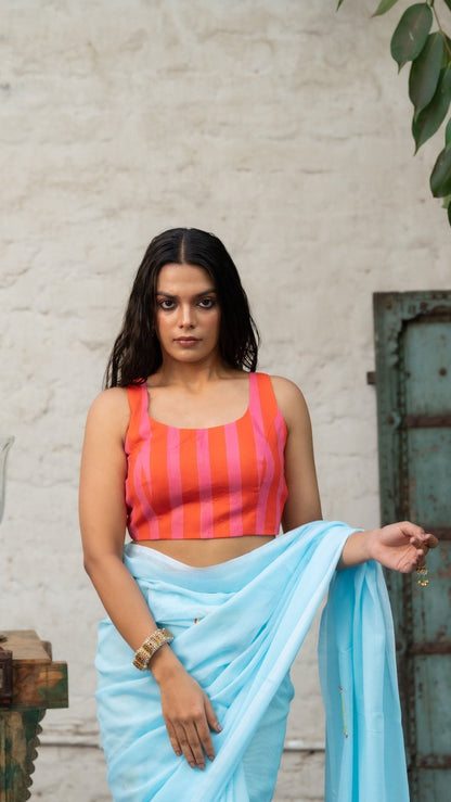 Candy Crush Cotton Elastic Noorie Blouse - Eternity by Sakshi