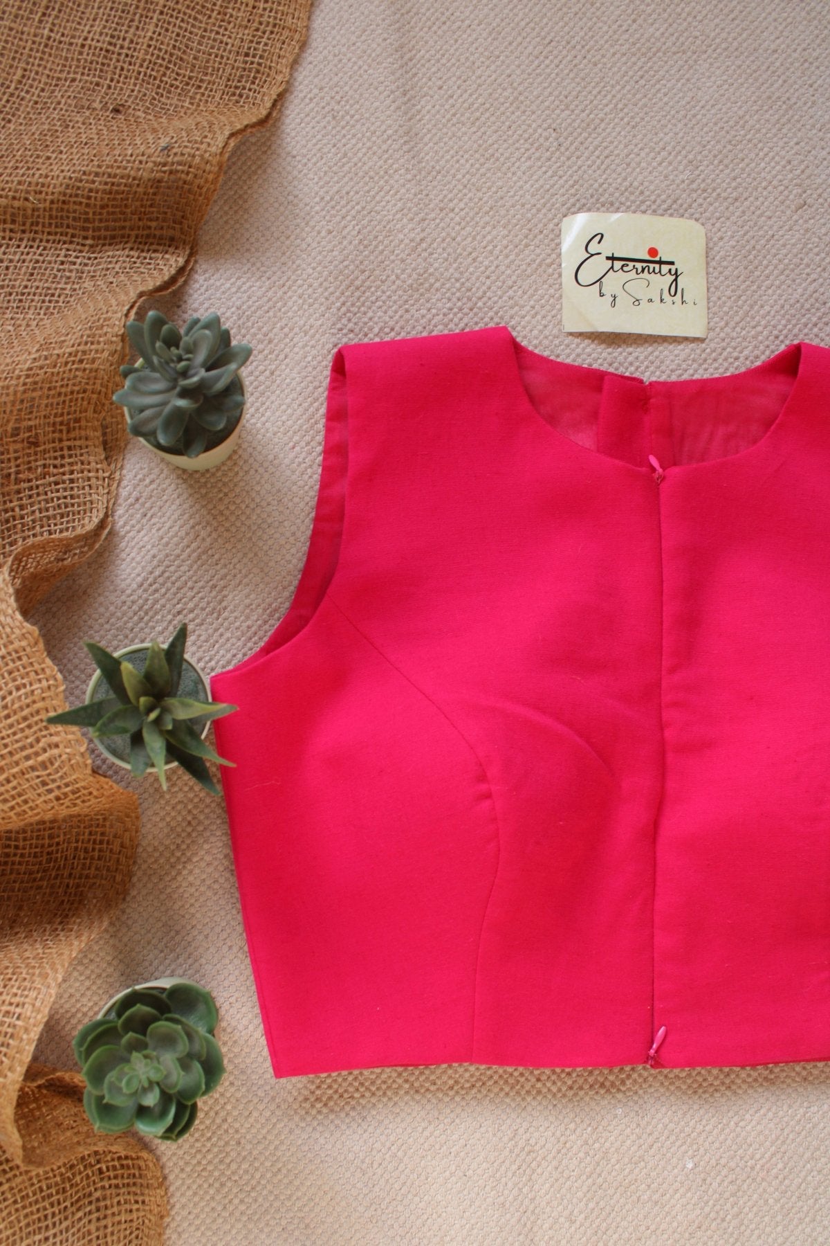 Pink Double Zip Mood Blouse - Eternity by Sakshi