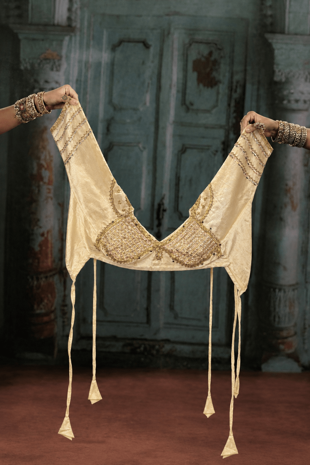Rose Vanilla Pink Aangi Blouse - Eternity by Sakshi