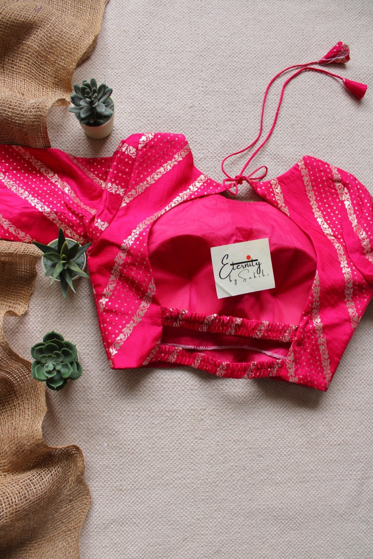 Rose Elastic Blouse - Eternity by Sakshi