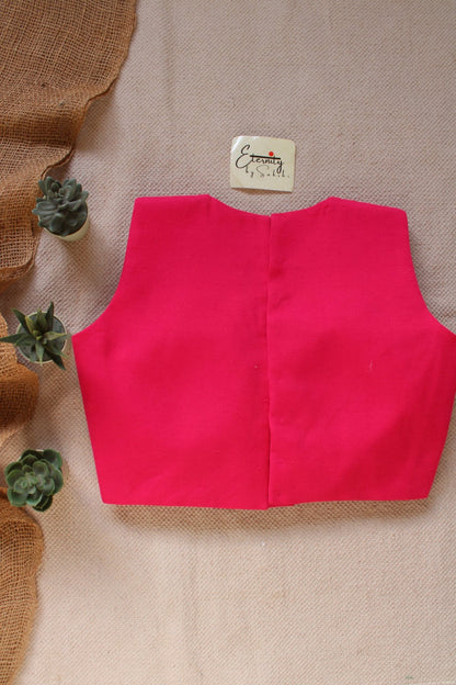 Pink Double Zip Mood Blouse - Eternity by Sakshi