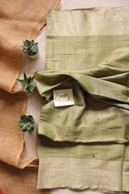 Pista Green Metallic Tissue