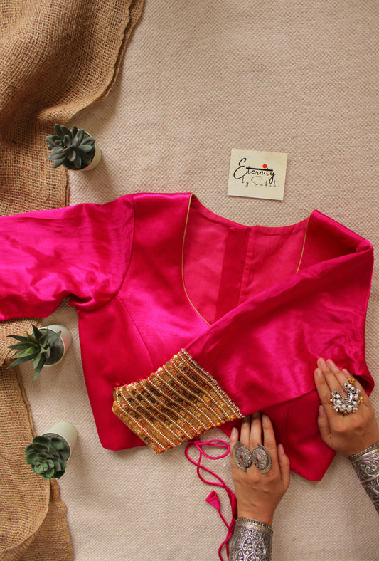 Pink Glitter Blouse