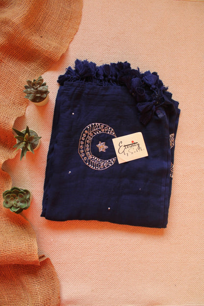 Midnight Chand Tara Handwork Saree - Eternity by Sakshi