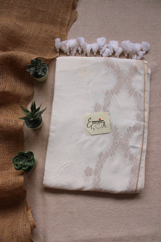White Parv Saree - Eternity by Sakshi